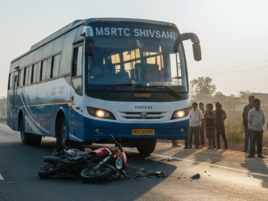 बस और बाइक की भीषण टक्कर, तीन युवक के उड़े खरपच्चे बस और बाइक की भीषण टक्कर, तीन युवक के उड़े खरपच्चे