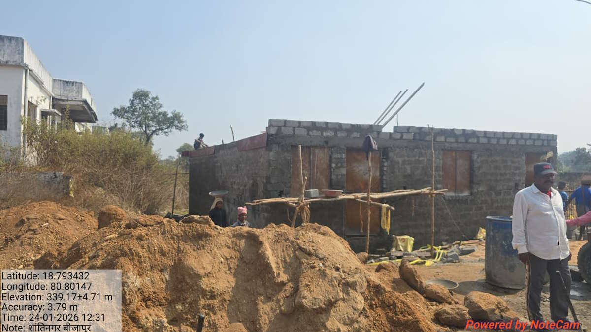 अवैध अतिक्रमण पर फिर बवाल, बॉउंड्रीवाल निर्माण की आड़ में ठेकेदार ने बना दिया अपने लेबर के लिए आशियाना…