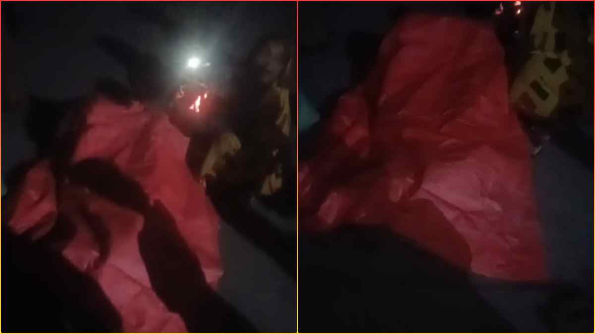 हेल्थ सिस्टम बीमार है! सड़क में तिरपाल की आड़ में महिला का प्रसव, टॉर्च की रोशनी में जन्मा बच्चा, चौकीदार की पत्नी ने कराई डिलीवरी