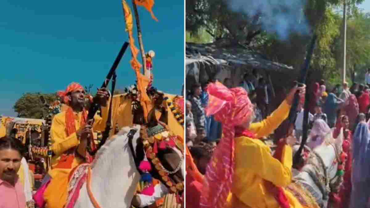 श्योपुर में महाशिवरात्रि पर हंगामा! कांग्रेस विधायक बाबू जंडेल ने घोड़ी पर सवार होकर की हर्ष फायरिंग, बेटे गोविंद ने भी चलाई गोलियां; वीडियो वायरल 