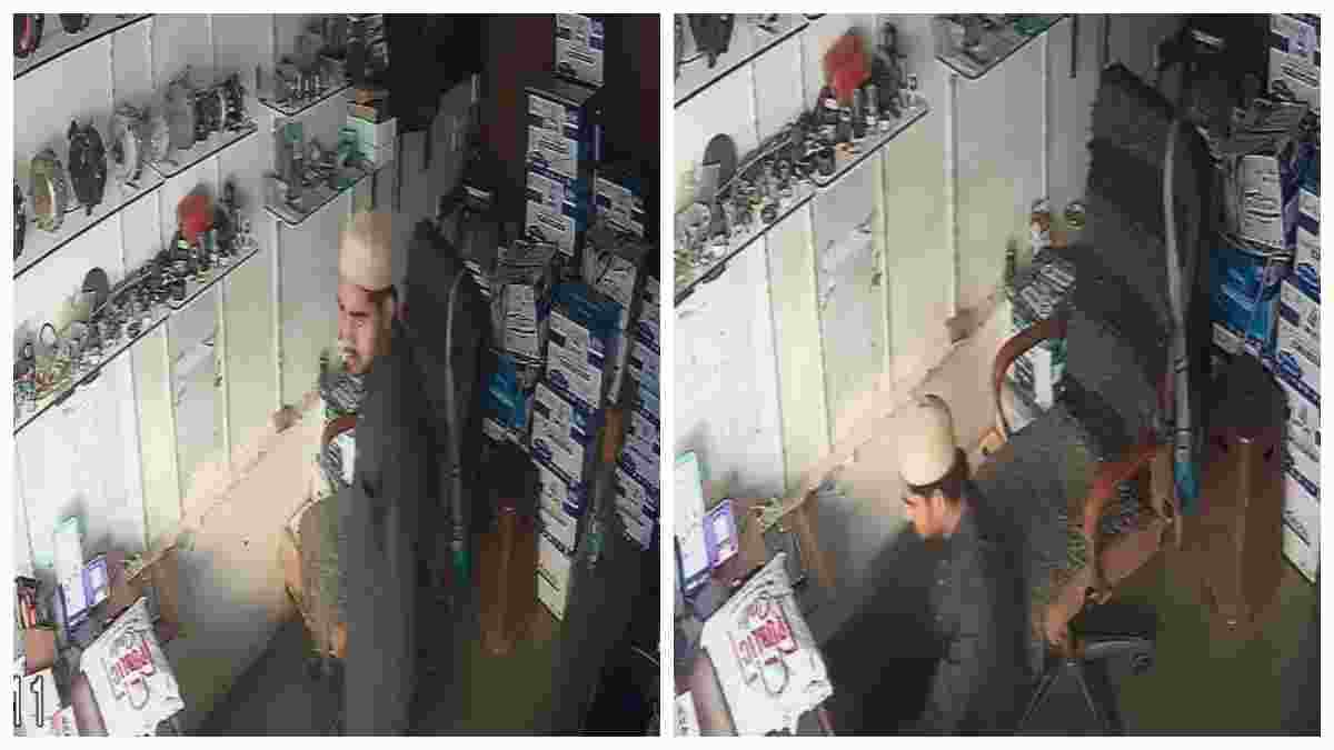 मस्जिद में नमाज पढ़ने गया था दुकानदार, इधर गल्ले से नकदी पार कर रफूचक्कर हुआ चोर, घटना CCTV में कैद 