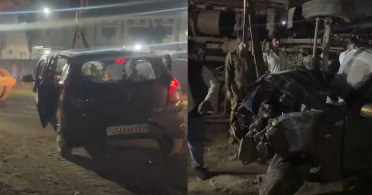 सड़क पर जिंदगी का आखिरी सफरः तेज रफ्तार डीसीएम और कार के बीच भिड़ंत, 3 लोगों की मौत, 5 गंभीर घायल