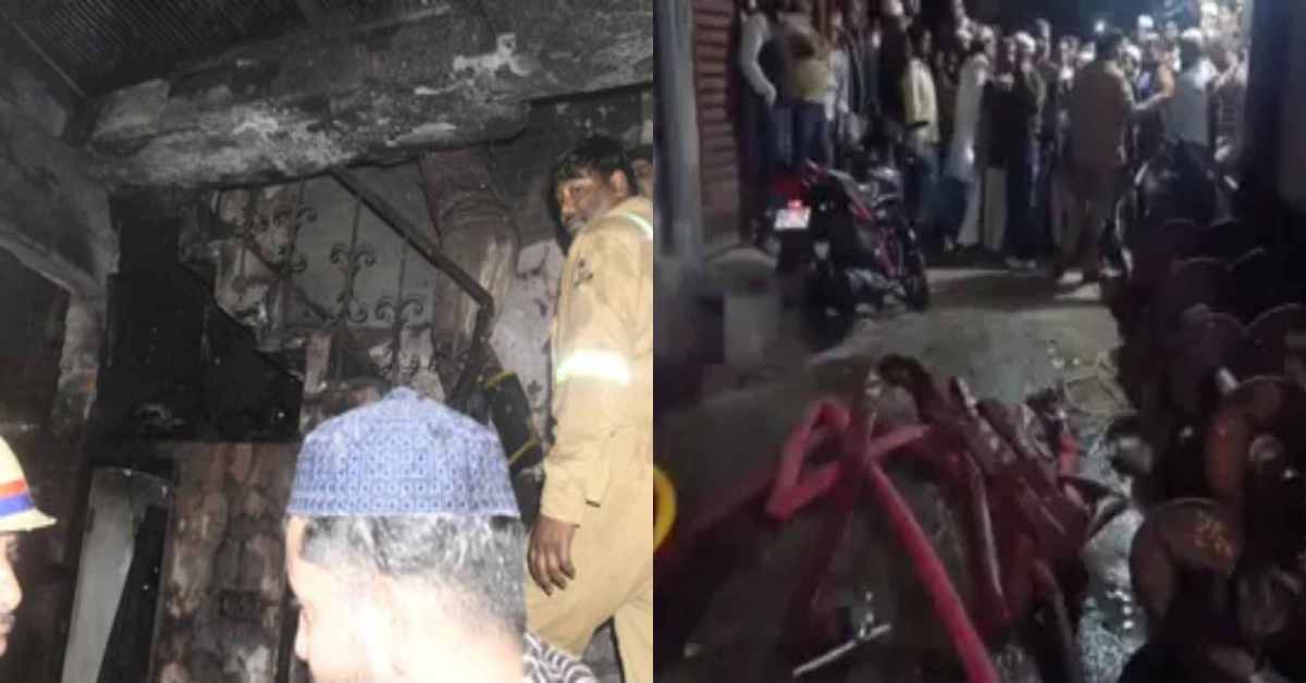 जिंदा जल गई जिंदगियांः कपड़ा कारोबारी के मकान में आग से लगने से 6 लोगों की जलकर मौत, 2 की हालत नाजुक