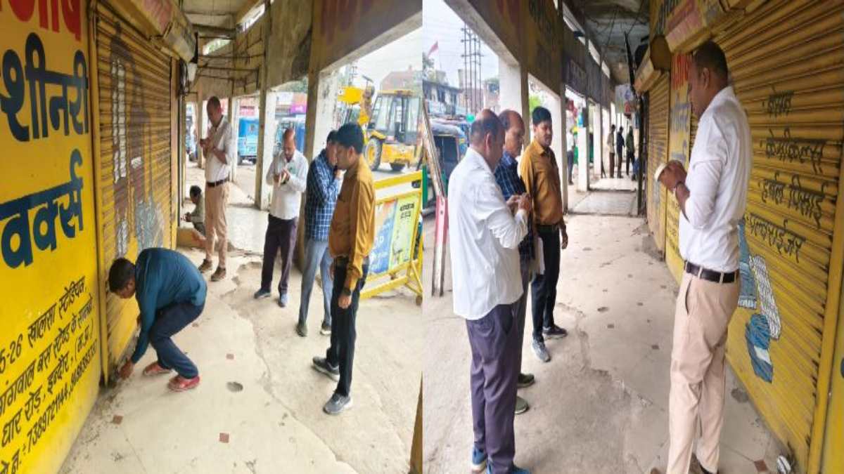 बकायादारों के खिलाफ निगम की बड़ी कार्रवाईः खालसा कॉलेज परिसर की 100 से अधिक दुकानों को किया सील