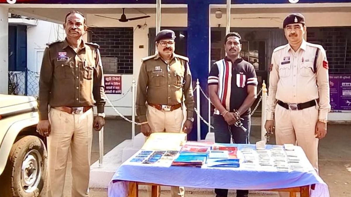 क्रिकेट ऑनलाइन सट्टा पर शिकंजा : पुलिस ने छापेमारी कर मकान से सट्टा संचालित करते आरोपी को दबोचा, 1.80 लाख कैश समेत कई सामान जब्त