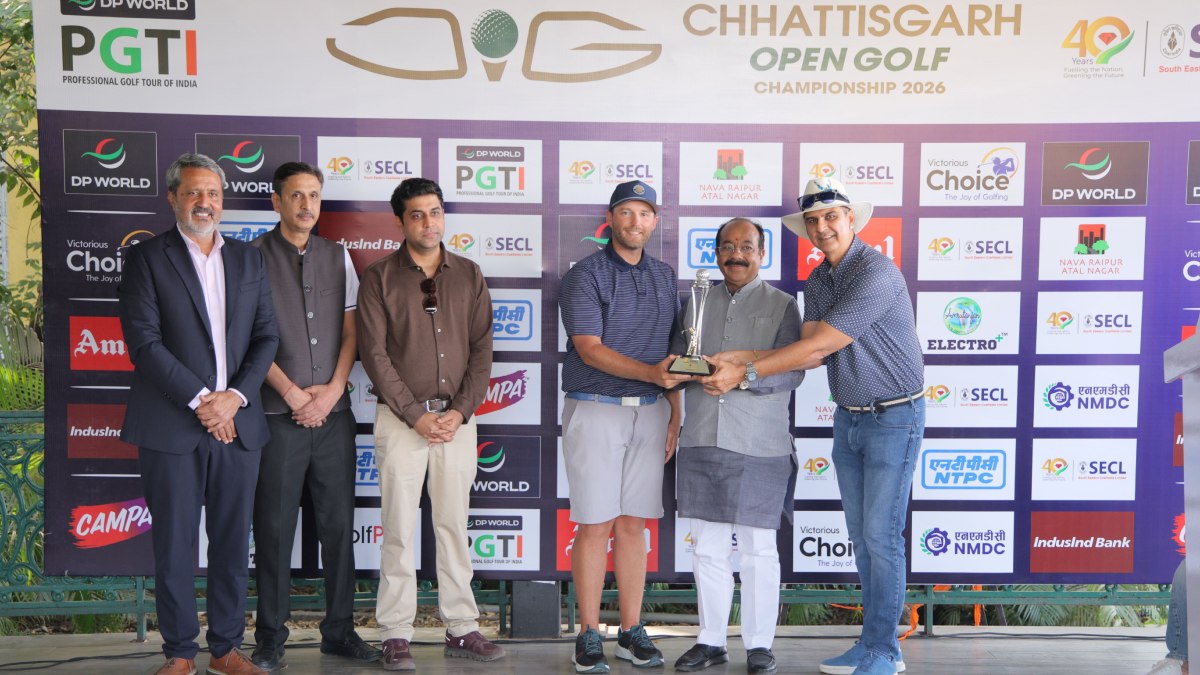 छत्तीसगढ़ ओपन गोल्फ चैंपियनशिप 2026 : अमेरिका के Jhared Hack ने डीपी वर्ल्ड पीजीटीआई में किया शानदार डेब्यू, 5 शॉट से जीत की हासिल
