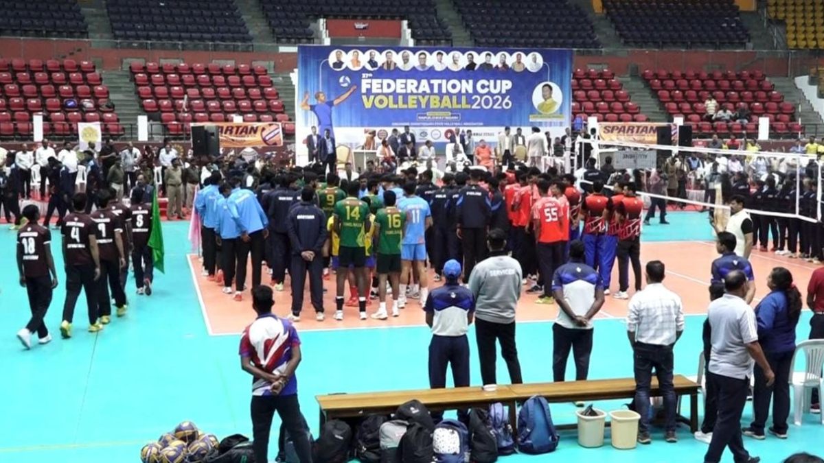 रायपुर में 37वें फेडरेशन कप वॉलीबॉल 2026 का मुख्यमंत्री साय ने किया शुभारंभ, 8 फरवरी तक चलेगा टूर्नामेंट, देशभर की 16 टीमें लेंगी हिस्सा