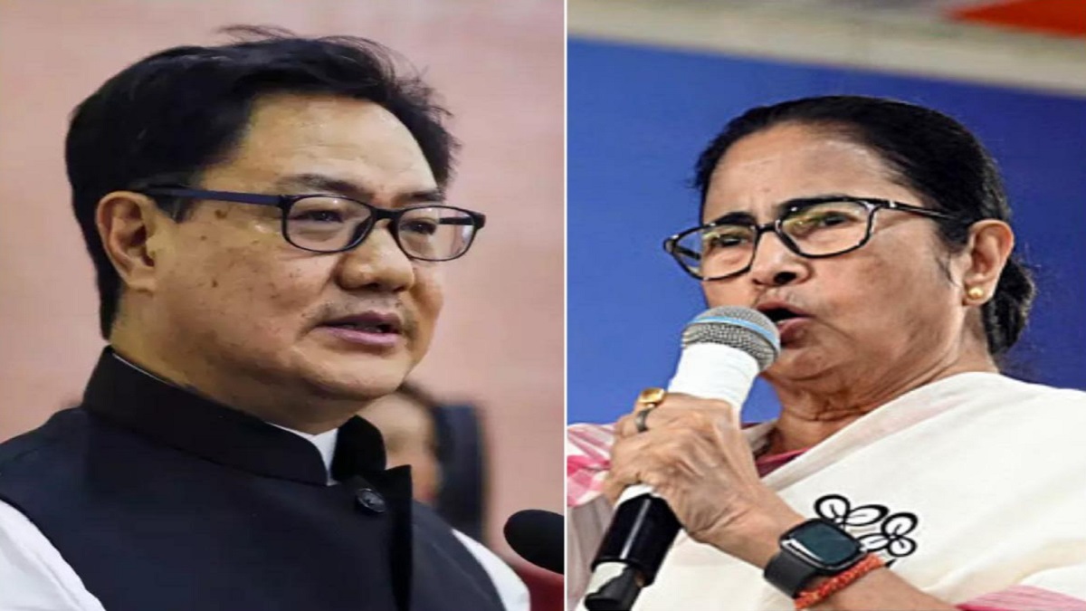 तीन बार कैसे बनीं मुख्यमंत्री? पटना पहुंचे किरेन रिजिजू का ममता बनर्जी पर बड़ा हमला, बोले- चुनाव हारते ही संस्थाओं को गाली देना गलत