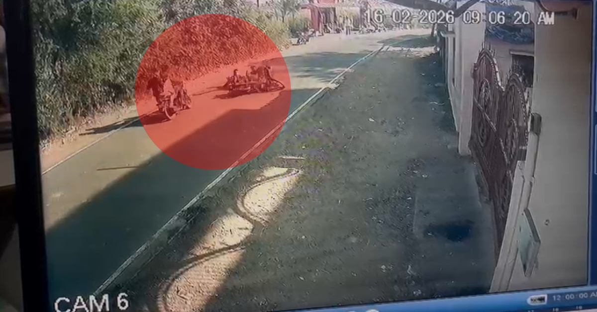 नरसिंहपुर में सड़क हादसे में युवक की मौत: ट्रेन पकड़ने की जल्दबाजी में हुआ हादसा, CCTV फुटेज आया सामने