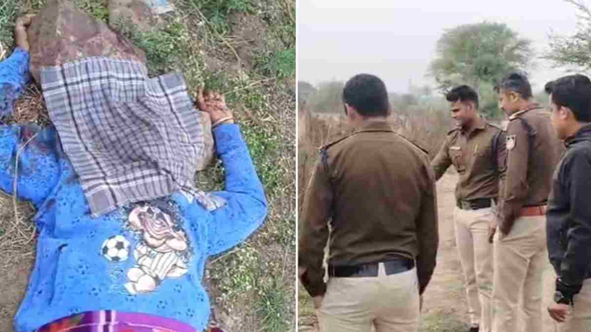 पत्थर से सिर कुचलकर युवक की हत्या: खेत में मिला शव, पहचान छिपाने की नियत से बिगाड़ा चेहरा