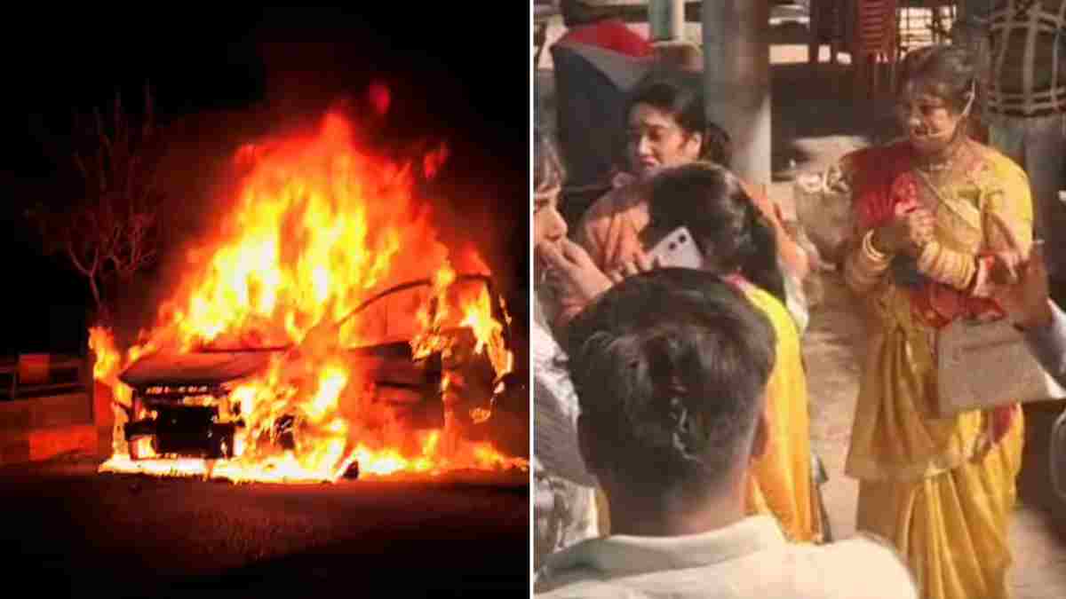 नई नवेली बहू की पहली यात्रा में मौत से सामना: चलती CNG कार में लगी भीषण आग, ड्राइवर की सूझबूझ से ऐसे बचीं 6 जानें