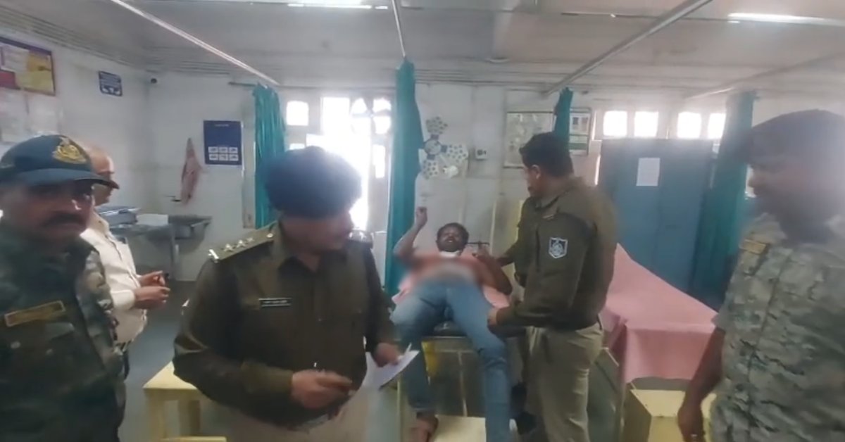 पत्नी को उठाकर थाने ले गई पुलिस, पीछे-पीछे Police Station पहुंचा पति और ब्लेड से काट लिया खुद का गला; मचा हड़कंप