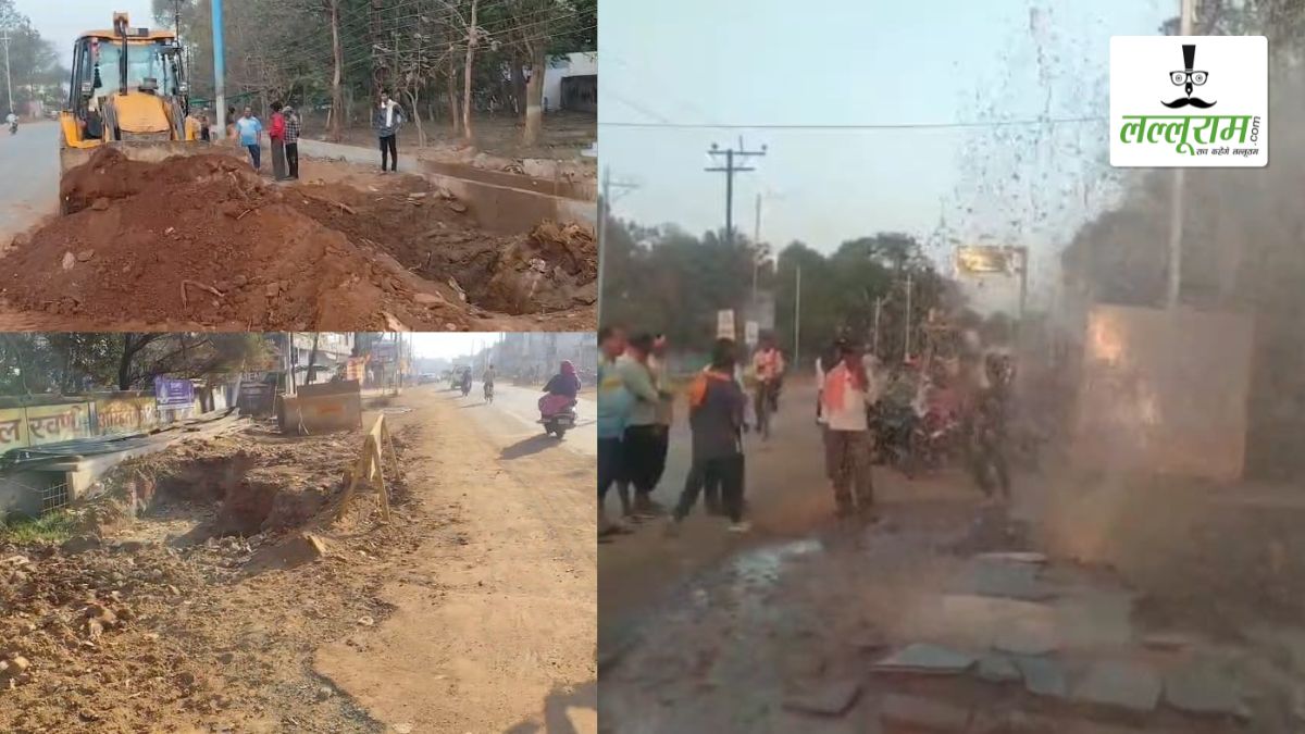 10 करोड़ की सड़क परियोजना लोगों के लिए बनी मुसीबत: खुदाई करते समय बार-बार फट रही पानी की पाइपलाइन, सुरक्षा मानकों की अनदेखी हादसे को दे रही न्योता