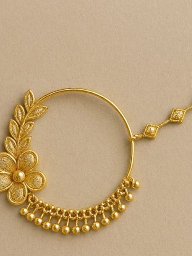 Nath Designs: 2 ग्राम में बनवाएं ये ट्रेंडी नथ, देखें लेटेस्‍ट ड‍ि‍जाइंस