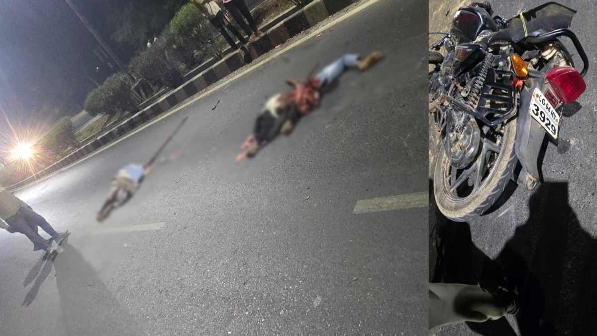 NH-53 पर भीषण हादसा : खड़े ट्रैक्टर से टकराई बाइक, फिर पीछे से आ रहे ट्रक ने कुचला, दो लोगों की मौके पर मौत