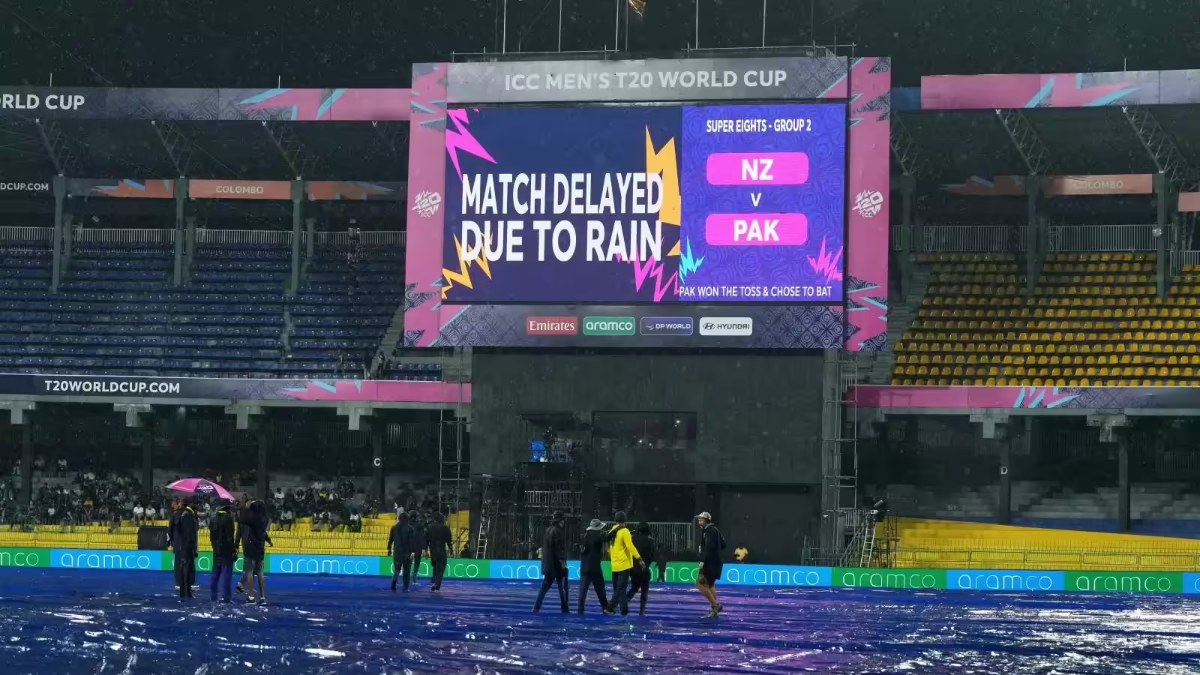 NZ vs PAK T20 WC : बारिश में धुला पहला सुपर-8 मैच, न्यूजीलैंड और पाकिस्तान को मिले 1-1 अंक 