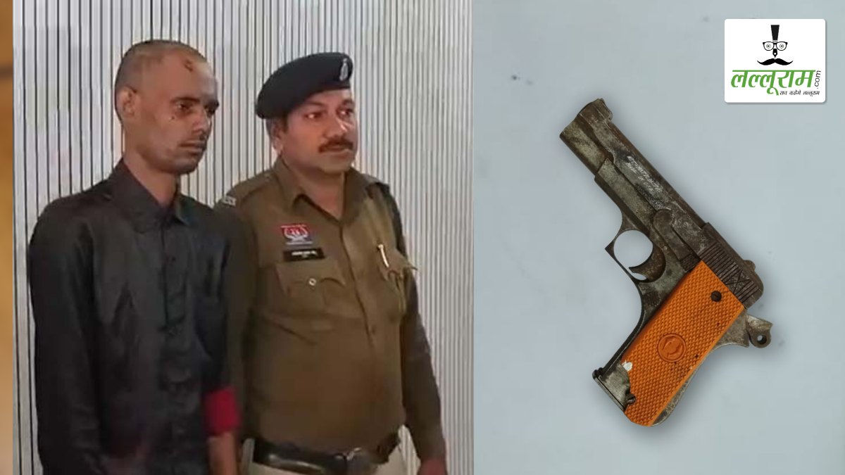 अवैध पिस्टल और मैग्जीन के साथ युवक गिरफ्तार: पहले हत्या और मारपीट के मामलों में जा चुका है जेल, पुलिस कर रही पूछताछ