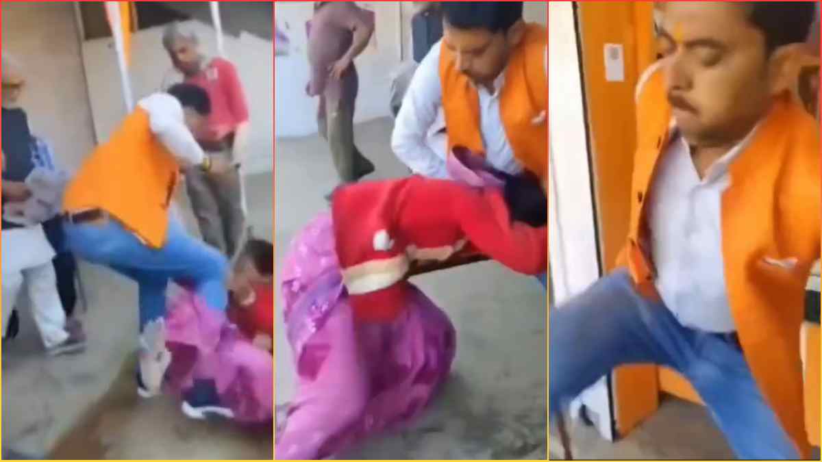 बाल पकड़कर घसीटा… लात से मारा: BJP नेता ने सरेराह जानवरों की तरह की महिला की पिटाई, कांग्रेस ने उठाए सवाल