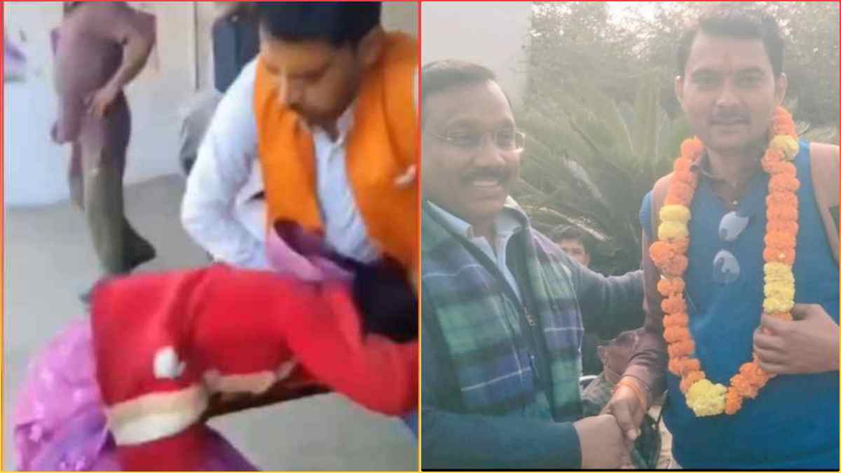 महिला की पिटाई करने वाले शख्स निकला कांग्रेस का! BJP ने बताया कमलेश्वर पटेल का करीबी, Congress को कहा अफवाहों की फैक्ट्री