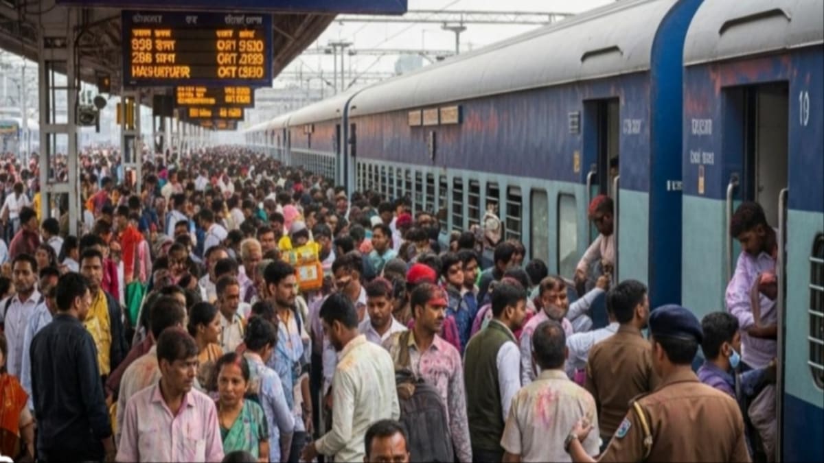 गया जंक्शन पर उमड़ा यात्रियों का सैलाब, दिल्ली-पंजाब जाने वाली ट्रेनों में तिल रखने की जगह नहीं,  कम हुए जनरल डिब्बे