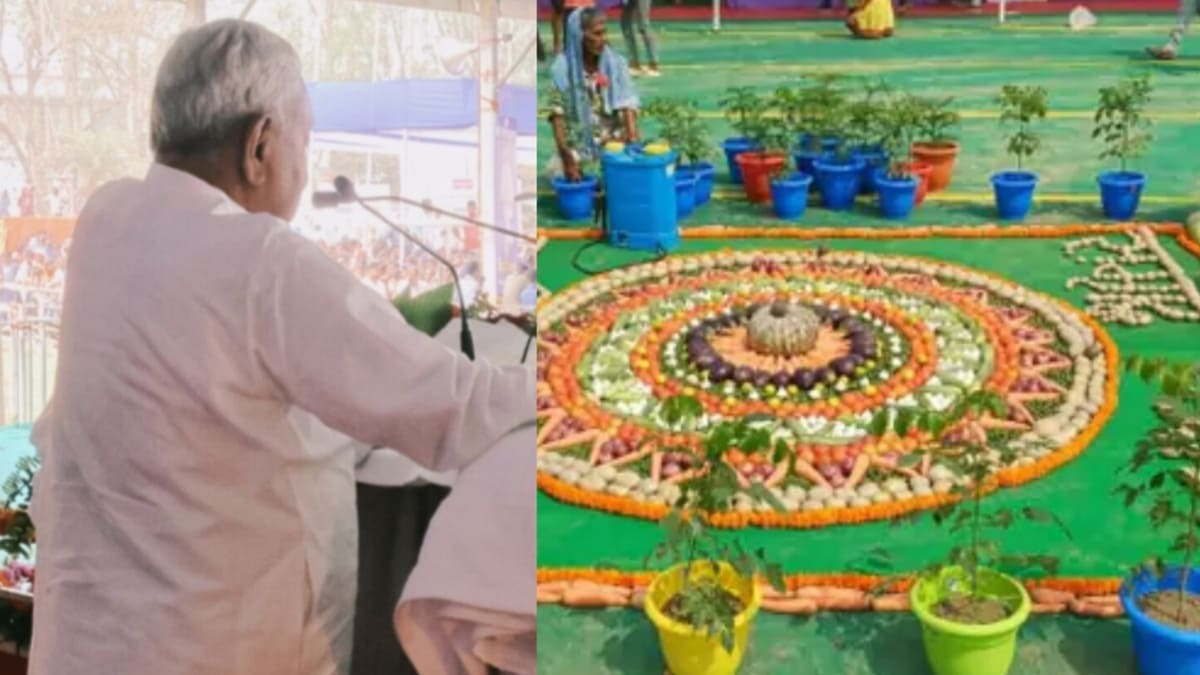 ​समृद्धि यात्रा में सब्जी की लूट, नीतीश के जाते ही आलू-प्याज और नींबू लेकर भागे लोग, मंच से विपक्ष पर साधा निशाना