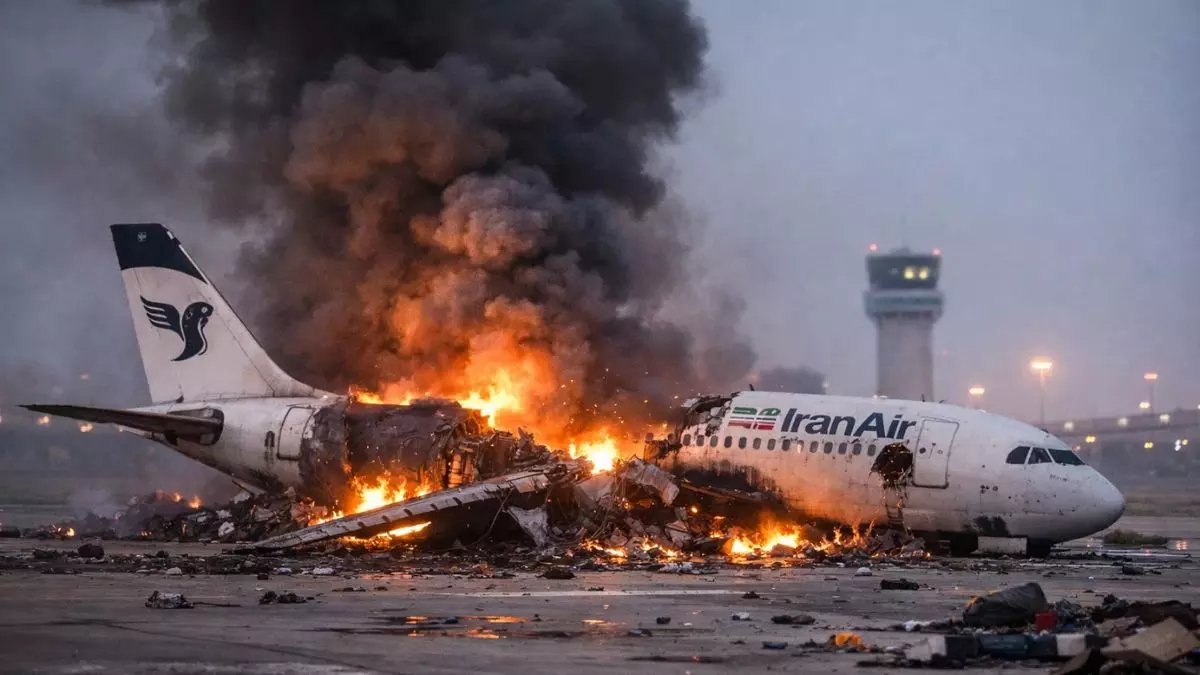ईरान के एयरपोर्ट पर हमले से यात्री विमान नष्ट, ब्रिटेन भी भेजेगा युद्धपोत; नेतन्याहू बोले- ईरान पर पूरी ताकत से हमला जारी रखेगा