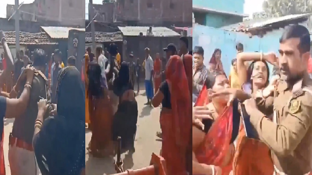 बिहार में बंधक युवाओं को छुड़ाने पहुंची पुलिस टीम पर हमला, महिलाओं ने ASI को दौड़ा-दौड़ाकर पीटा, VIDEO वायरल