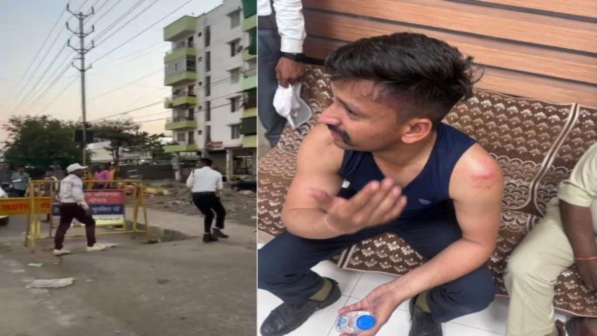 ट्रैफिक सिपाही की पिटाईः पिकनिक मनाकर लौटे रहे थे रेलवे कर्मचारियों की बस रोकने पर विवाद, नंबर प्लेट पर लगा था बैनर