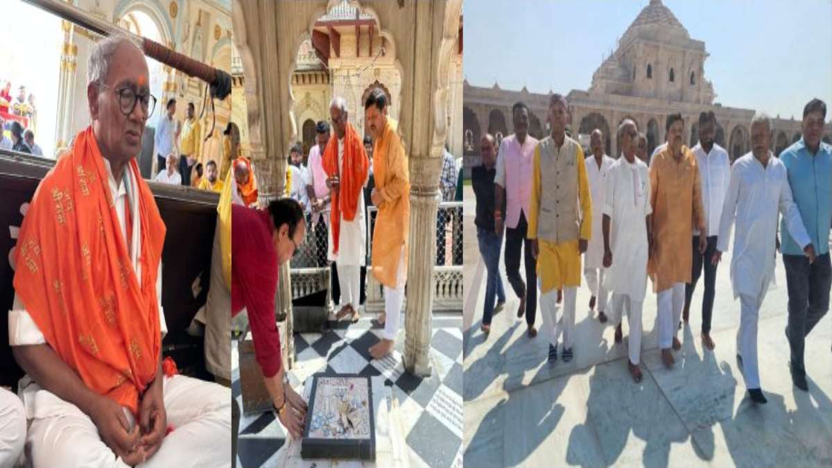 रामलला के दर पर कांग्रेस नेता दिग्विजय सिंहः पहली बार भगवान श्रीराम के दर्शन को पहुंचे अयोध्या, बोले- यहां आकर काफी अच्छा लगा