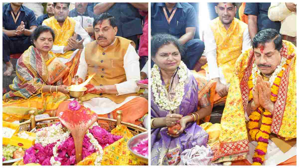 उज्जैन में भक्ति में लीन दिखे CM डॉ मोहन यादव: अंगारेश्वर महादेव मंदिर में परिवार संग किया विशेष पूजन-अभिषेक, चरणों में मत्था टेक प्रदेश के लिए मांगा आशीर्वाद  