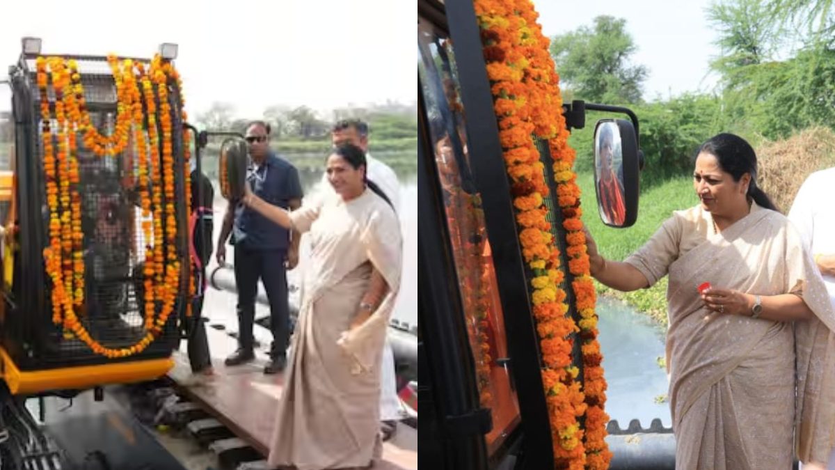 नजफगढ़ ड्रेन की सफाई की हुई शुरुआत.. मुख्यमंत्री रेखा गुप्ता ने हाई टेक एक्स्कवेटर मशीनों को दिखाई हरी झंडी ; जानें मशीन की खासियतें