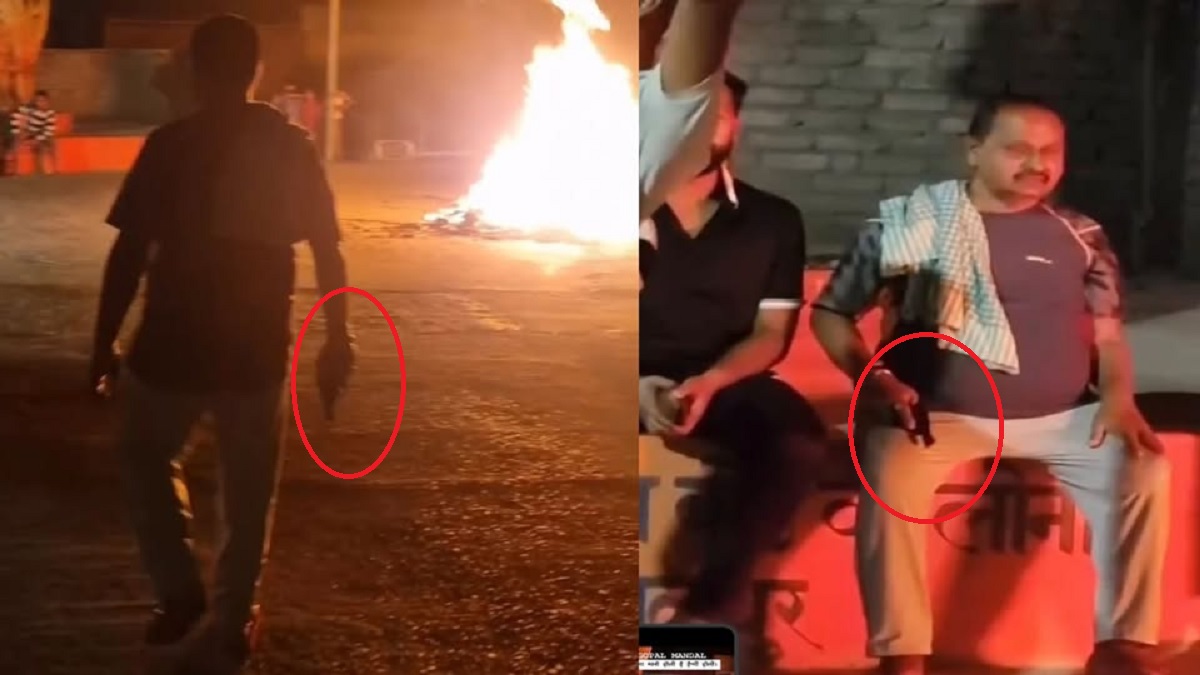 होलिका दहन पर हथियार लहराते दिखे जदयू के पूर्व विधायक गोपाल मंडल, पुलिस ने दर्ज की FIR