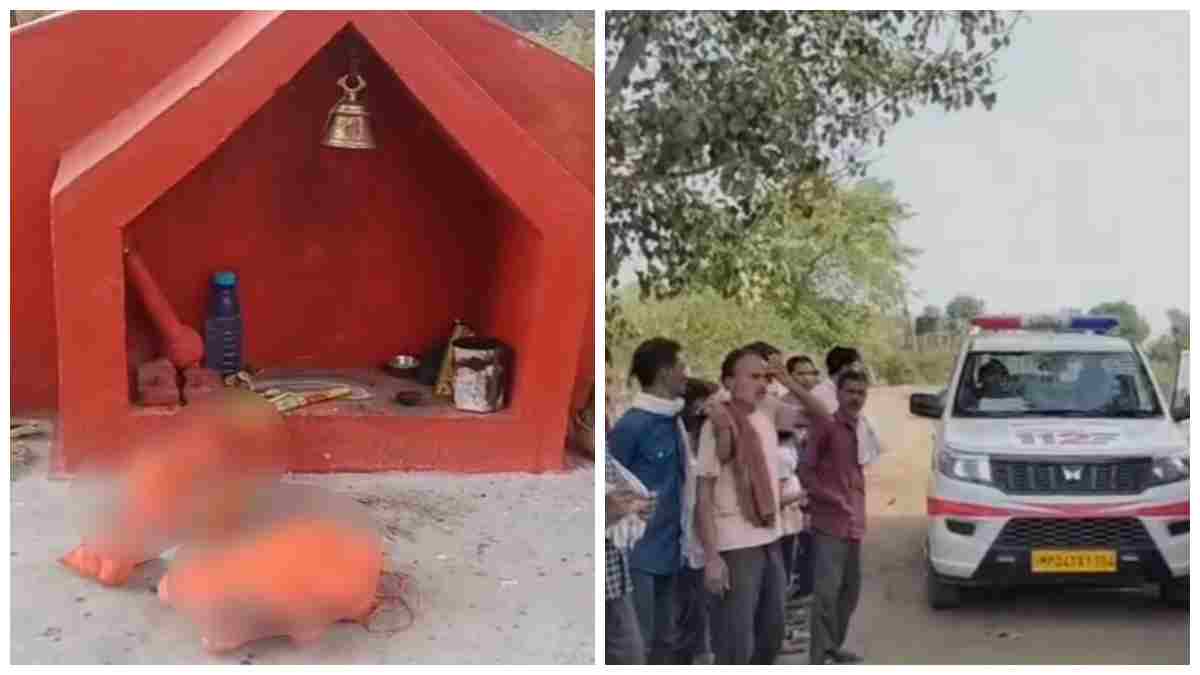 असमाजिक तत्वों ने हनुमान मंदिर में की तोड़फोड़: मूर्ति को खंडित कर फेंका बाहर, हनुमान जयंती के ठीक पहले घटना से लोगों में भारी आक्रोश