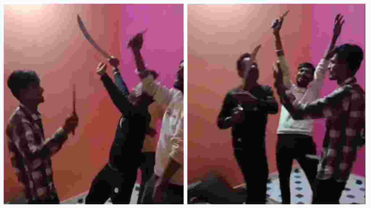 इंदौर में तलवार-चाकू लेकर युवकों का डांस: दहशत फैलाने खुद सोशल मीडिया पर किया अपलोड, वायरल Video से मचा हड़कंप 