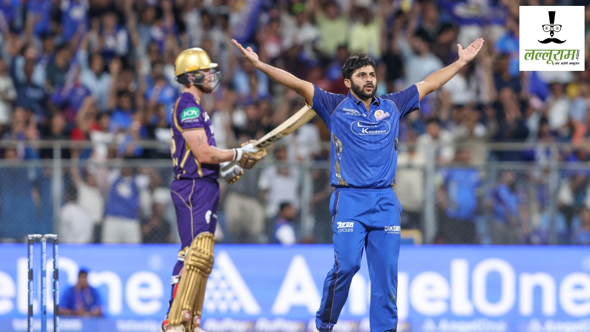 IPL 2026 : KKR ने MI को 221 रन का दिया टारगेट, रहाणे-अंगकृष का अर्धशतक, शार्दुल ने झटके 3 विकेट