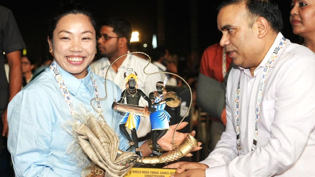 Khelo India Tribal Games 2026 : उद्घाटन समारोह पर मीराबाई चानू बोलीं- एशियन गेम्स का पदक जीतना मेरा अधूरा सपना, ट्राइबल गेम्स को बताया गेम चेंजर
