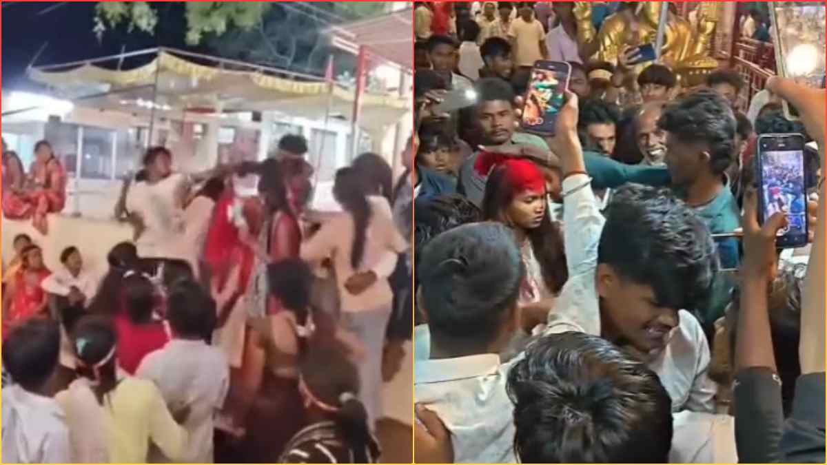 मंदिर में प्रेमी के साथ घूम रही थी युवती, देखकर आग बबूला भाई ने कर दी पिटाई, फिर वहीं भरवा दी मांग