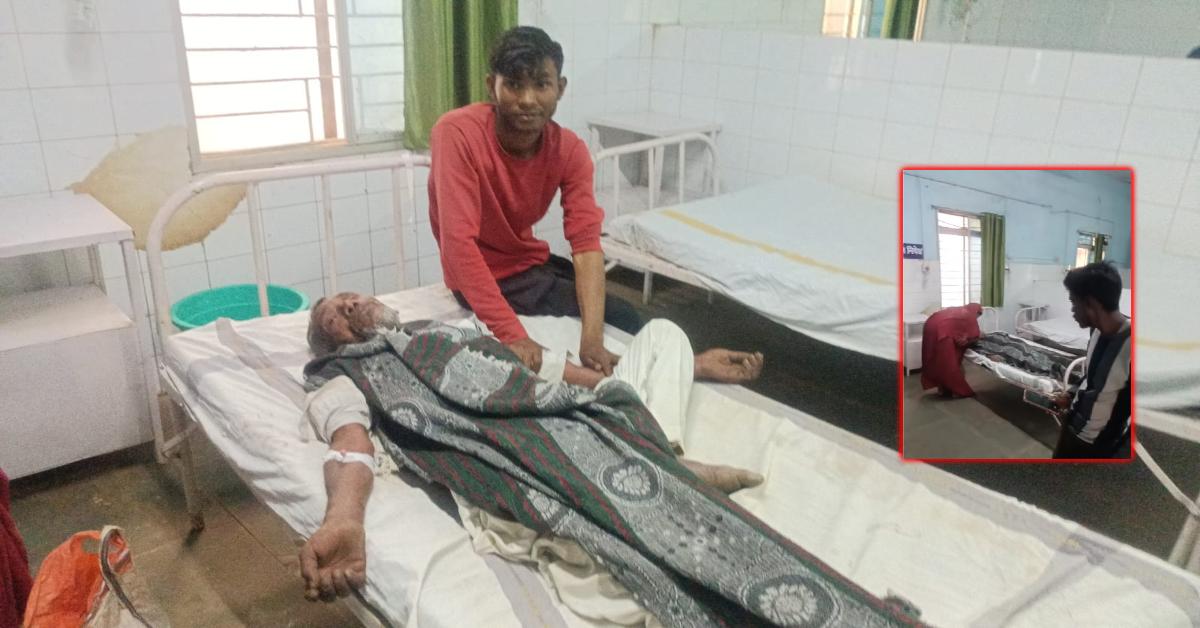 खेत में काम कर रहे वृद्ध किसान पर मधुमक्खियों का हमला, जान बचाने नदी में कूदे; हालत गंभीर