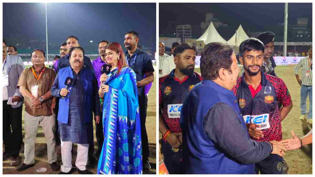 इंदौर की सनातन प्रीमियर लीग में पहुंचे BCCI उपाध्यक्ष राजीव शुक्ला: बोले- गांव के बच्चे खेलेंगे तो ही निकलेगा इंडिया का भविष्य, साधु-संत बढ़ा रहे क्रिकेट, ये गर्व की बात