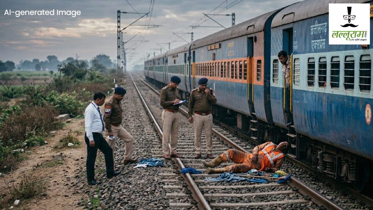 Railway News : छत्तीसगढ़ एक्सप्रेस से गिरा सफाईकर्मी, मौके पर ही दर्दनाक मौत