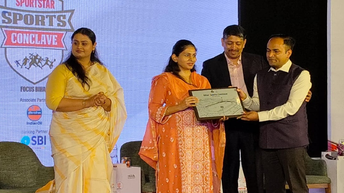 बिहार में खेल क्रांति की तैयारी: पटना में आयोजित खेल कॉन्क्लेव में पहुंची खेल मंत्री रक्षा खडसे, खेल, रोजगार और विकास के खुलेंगे रास्ते