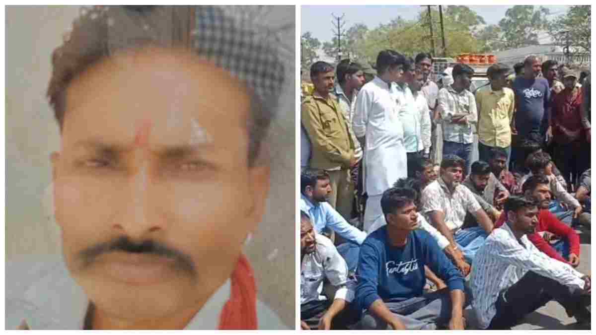 करंट लगने से श्रमिक की मौत: परिजनों ने अस्पताल के बाहर किया चक्काजाम, ठेकेदार पर लापरवाही का आरोप 