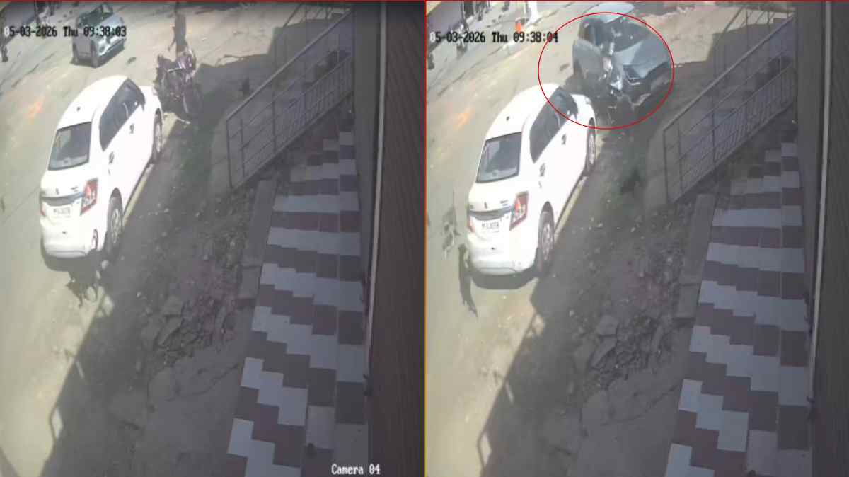 पुरानी रंजिश में खौफनाक साजिश: कार चढ़ाकर युवक को कुचलने की कोशिश, CCTV में कैद हुआ मंजर