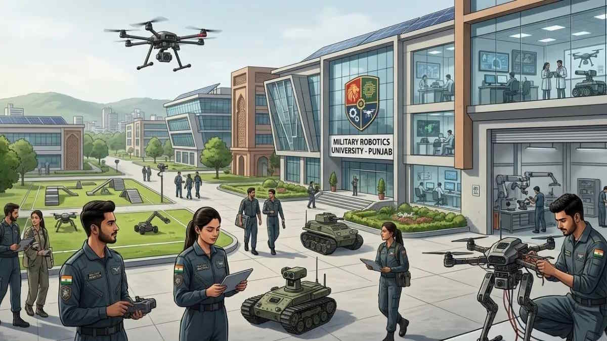 पंजाब में खुलने जा रही है मिलिट्री रोबोटिक्स यूनिवर्सिटी, छात्रों को मिलेगी हाईटेक शिक्षा…