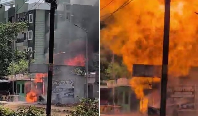 भुवनेश्वर के कलिंग नगर में सिलेंडर ब्लास्ट से हड़कंप, रिफिलिंग के दौरान लगी भीषण आग