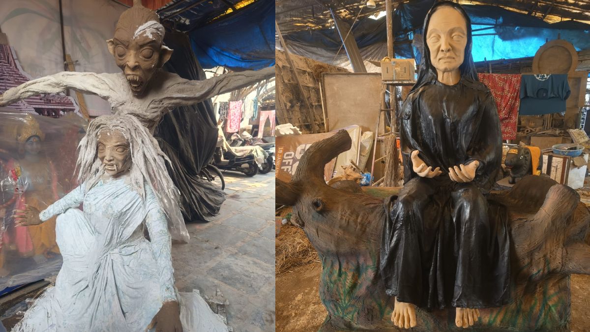 Holi 2026: रायपुर में ‘मुंज्या’ थीम की होलिका बनी आकर्षण का केंद्र, चौक-चौराहों पर दिखेंगी अनोखी मूर्तियां