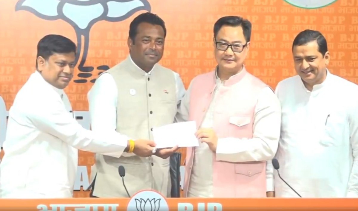 पूर्व टेनिस स्टार लिएंडर पेस BJP में शामिल, TMC को छोड़कर भाजपा का थामा दामन