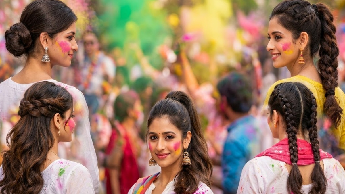 Holi 2026 : होली के रंगों से बालों को बचाना है? तो ट्राई करें ये 5 स्टाइलिश हेयर स्टाइल्स
