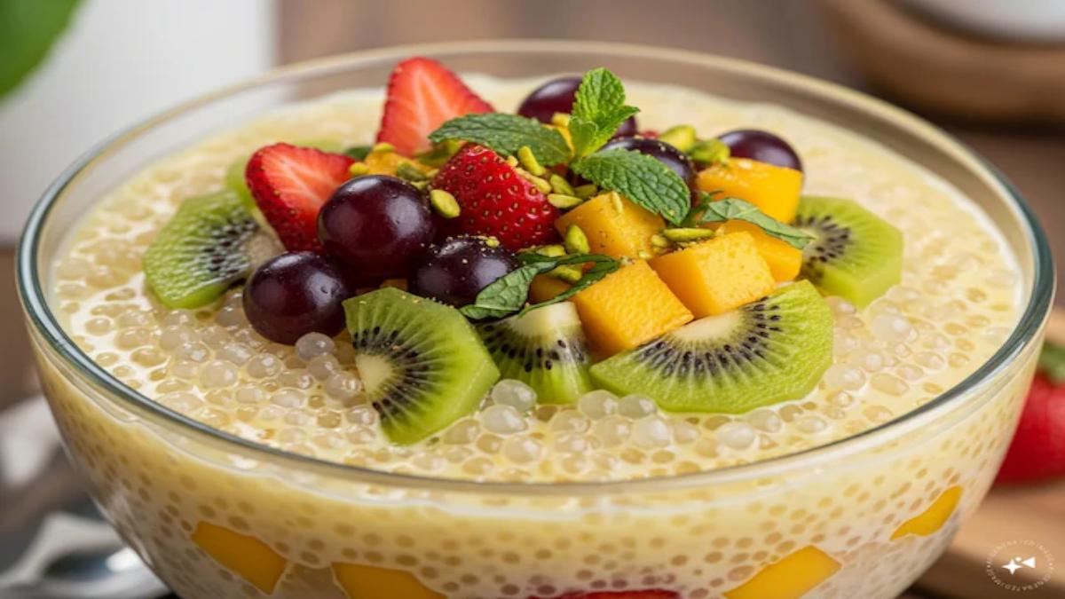 नवरात्रि में व्रत के लिए बनाएं साबूदाना फ्रूट कस्टर्ड, बिना चीनी के भी लगता है बहुत स्वादिष्ट …