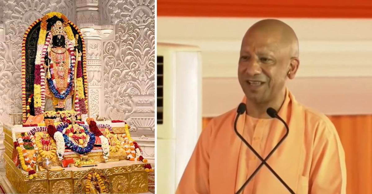 श्रीराम यंत्र स्थापना समारोह में सीएम योगी : भारतीय नव वर्ष की दी शुभकामनाएं, कहा- दुनिया में युद्ध चल रहे हैं और हम भयमुक्त होकर ‘राम राज्य’ का अहसास कर रहे हैं